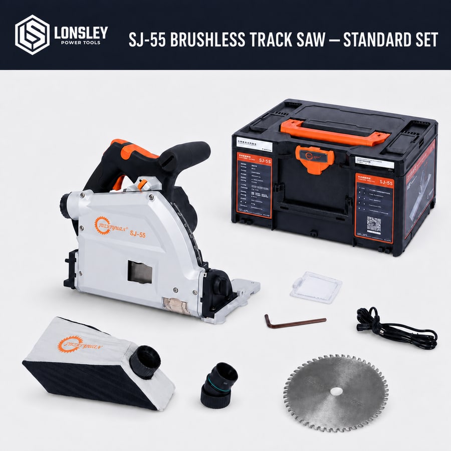 LONSLEY SJ-55 brushless track saw standard set